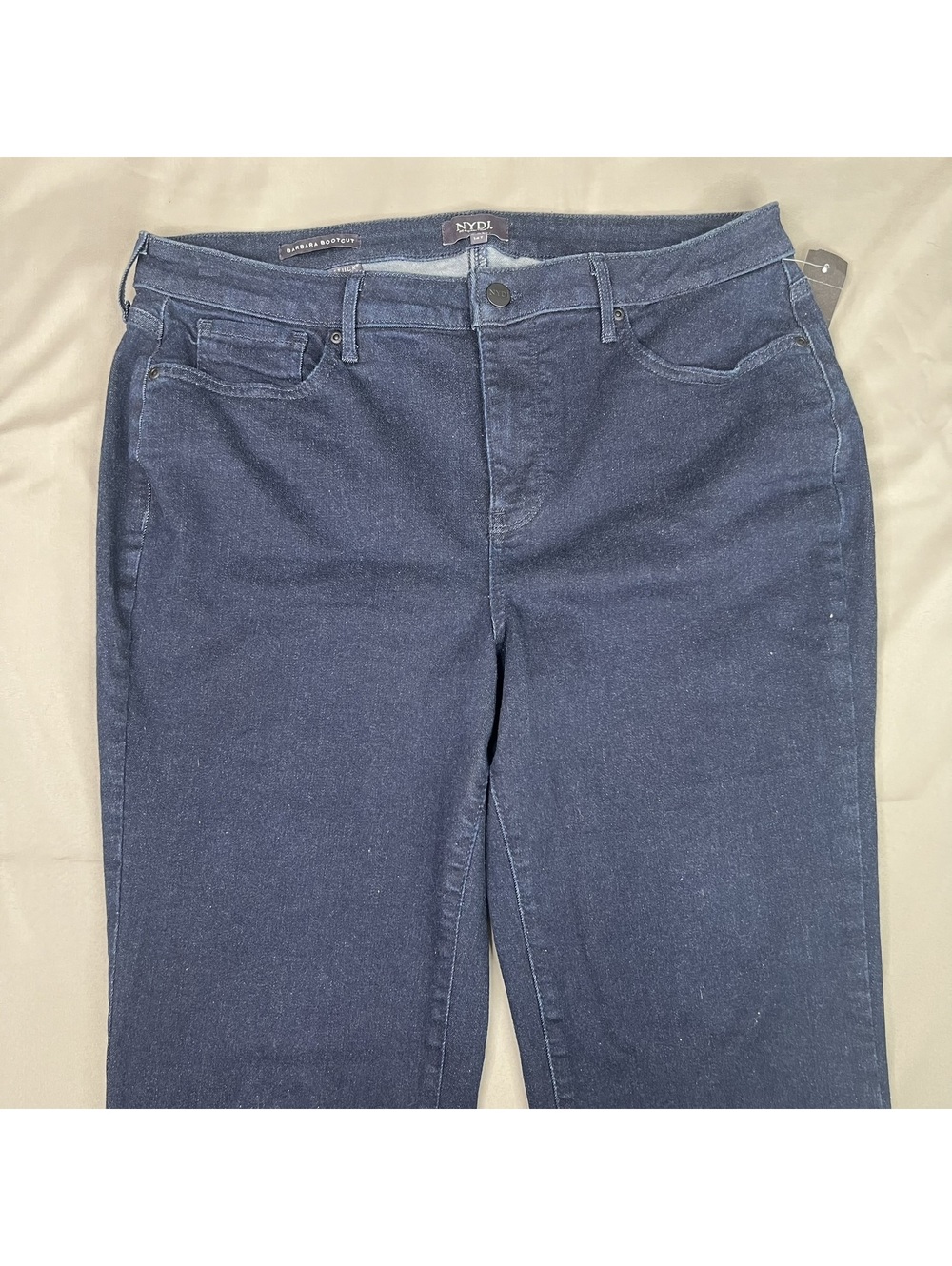 NYDJ Barbara Bootcut Jeans Womens 14T Lift Tuck Dark Wash Stretch Denim